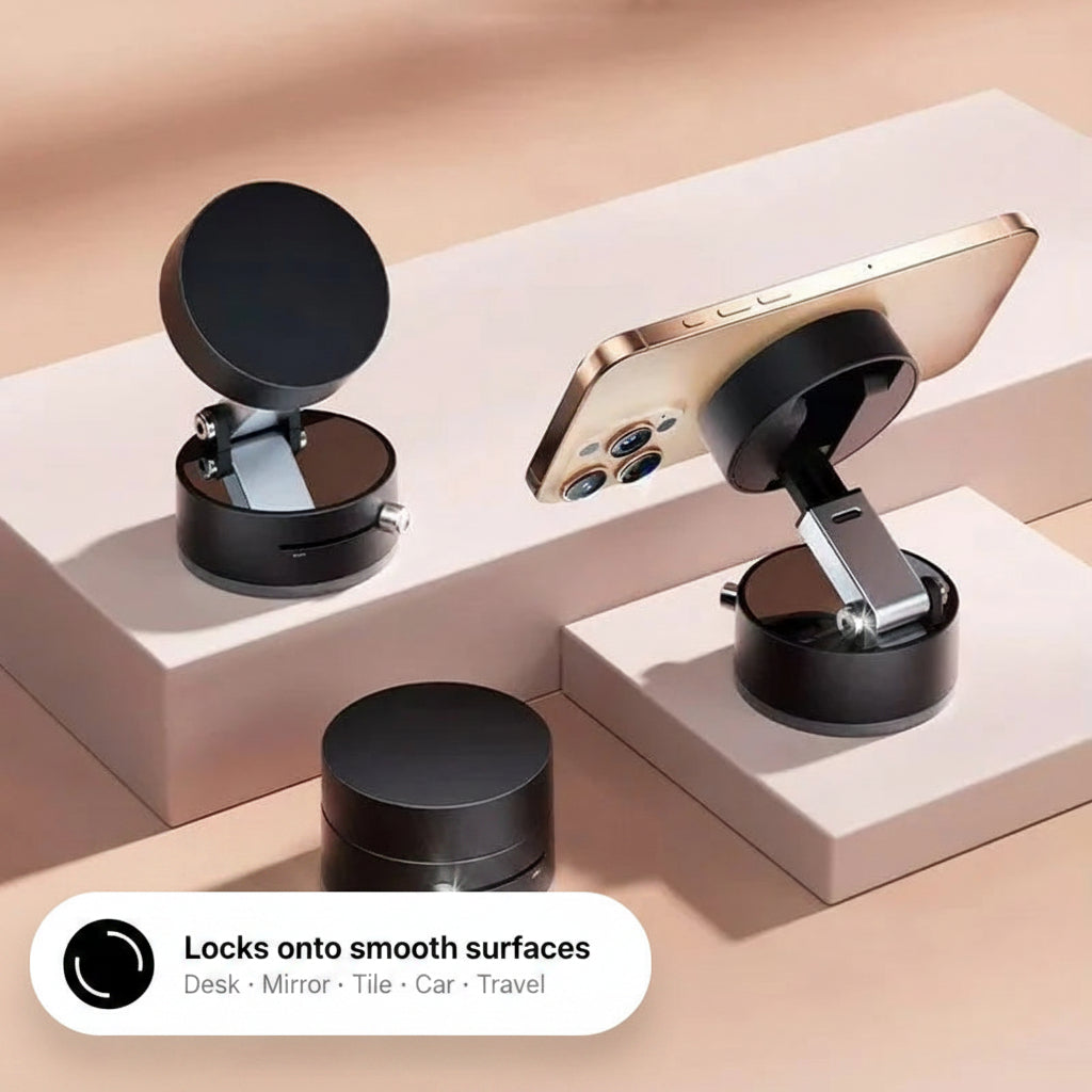 Vacuum Suction Magnetic Phone Stand