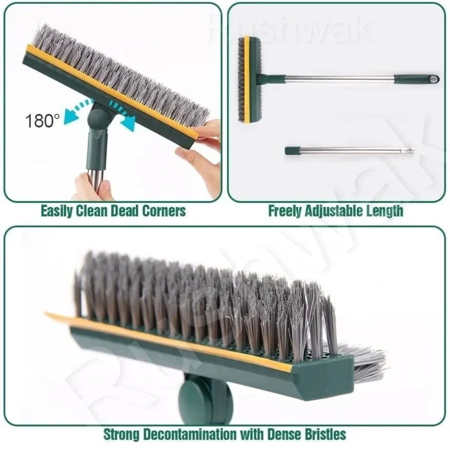 CleanEdge™ 2-in-1 Bathroom Cleaning Brush | Scrub + Wipe