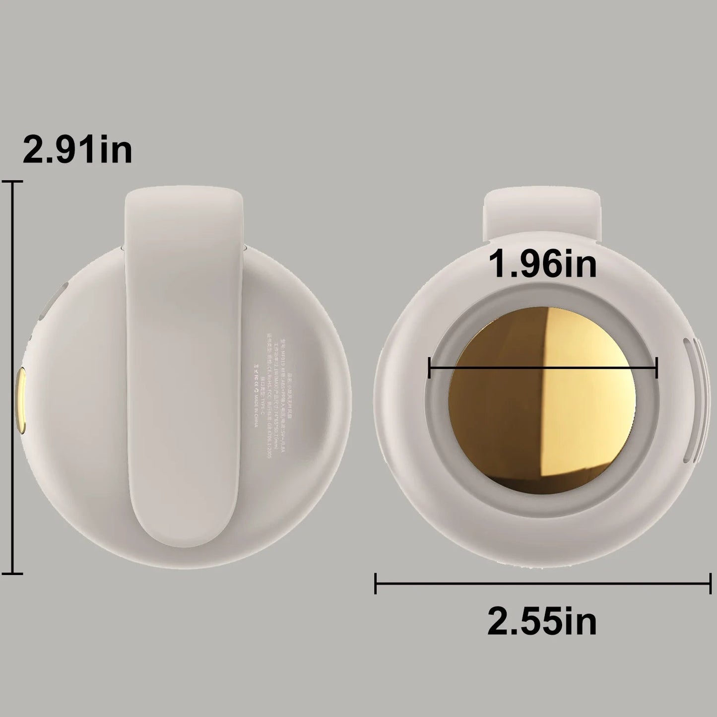 Mini Portable Bladeless Fan - 6 Hours of Hands-Free Cooling