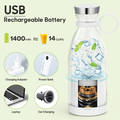 Portable Blender for Fresh Juice l 4 Blade l Upgraded Version