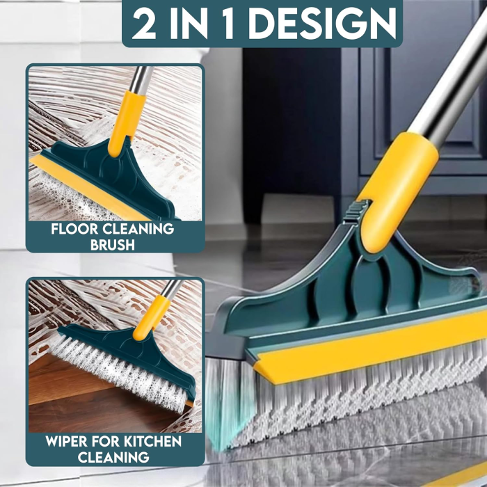 CleanEdge™ 2-in-1 Bathroom Cleaning Brush | Scrub + Wipe