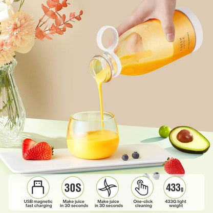Portable Blender for Fresh Juice l 4 Blade l Upgraded Version