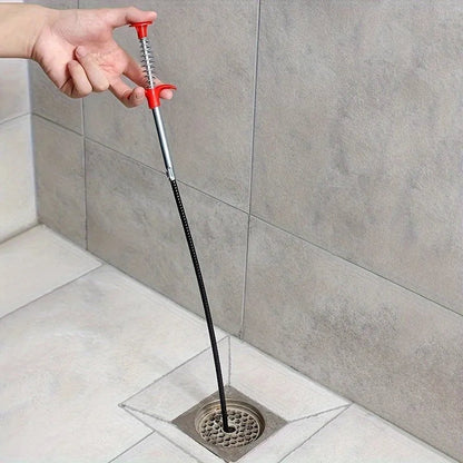 Drainage Block Remover Spring Pipe Cleaner Tool - Stainless Steel