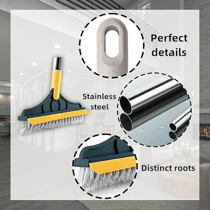 CleanEdge™ 2-in-1 Bathroom Cleaning Brush | Scrub + Wipe