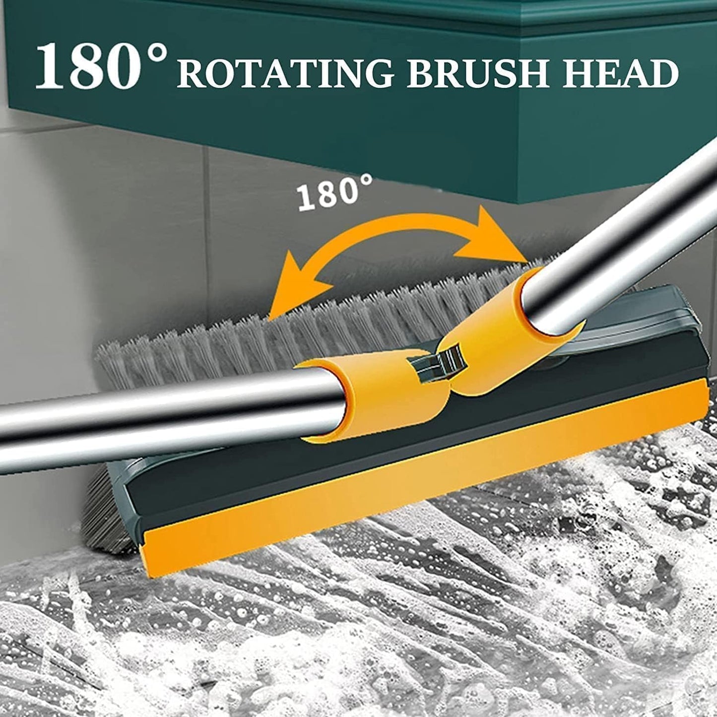 CleanEdge™ 2-in-1 Bathroom Cleaning Brush | Scrub + Wipe