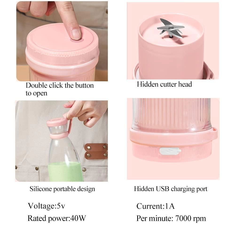Portable Blender for Fresh Juice l 4 Blade l Upgraded Version