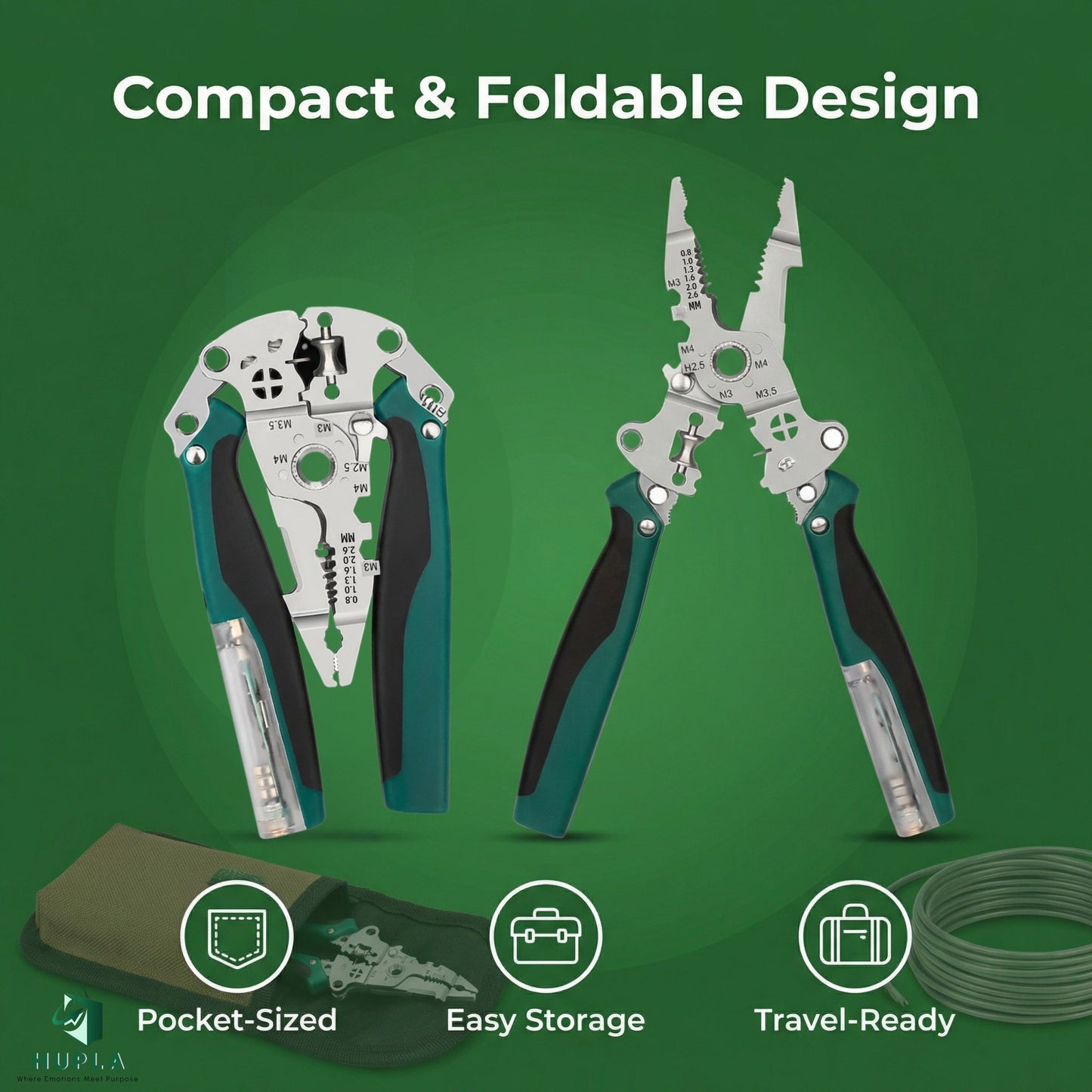 9-in-1 Multifunction Wire Stripper and Cutter Plier
