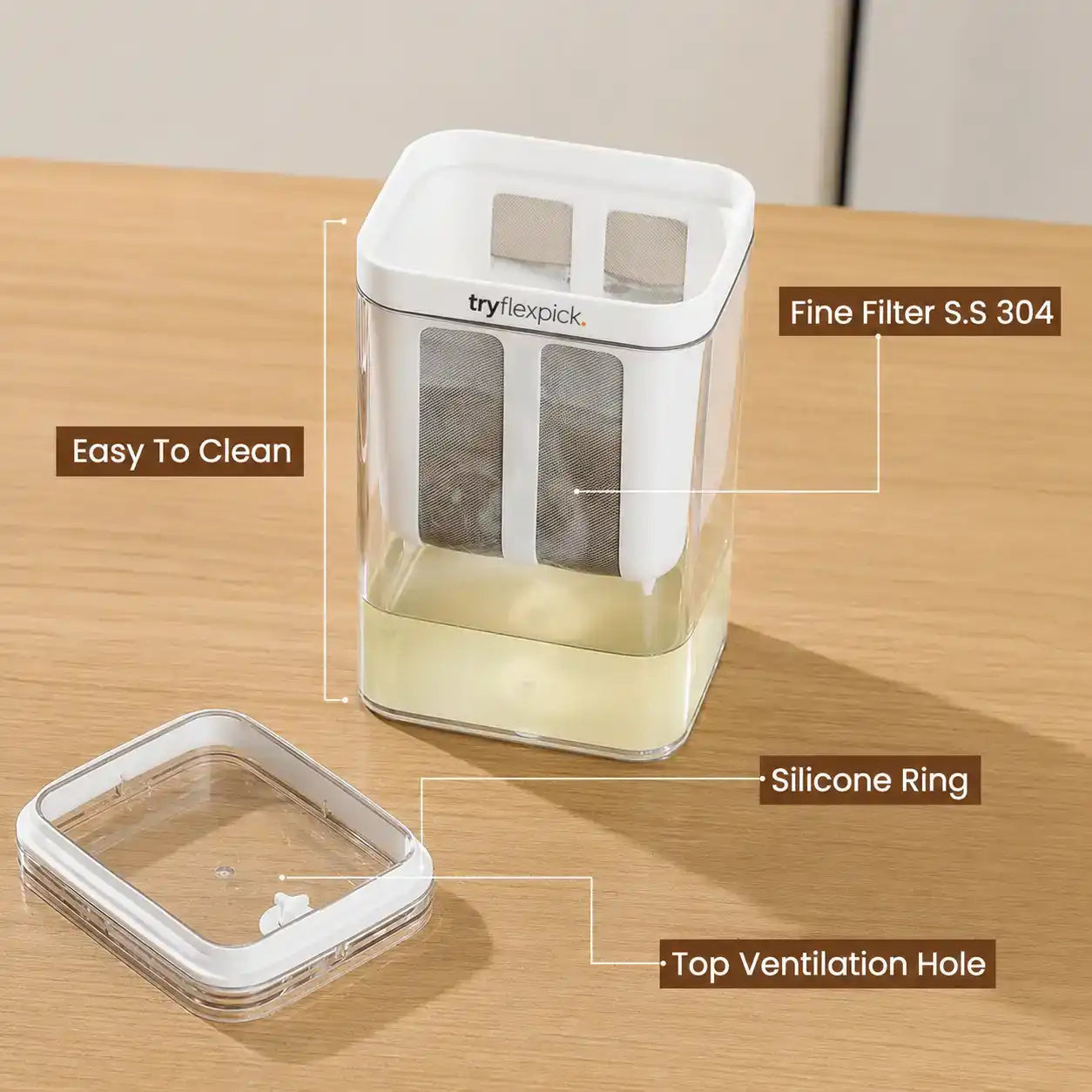 Homemade Paneer Maker / Yogurt filter with Fine Mash Strainer