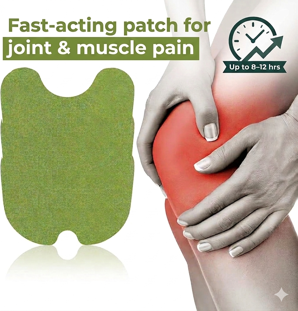 Herbal Knee Pain Relief Patches - 10 Pcs