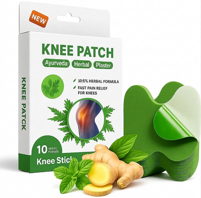 Herbal Knee Pain Relief Patches - 10 Pcs