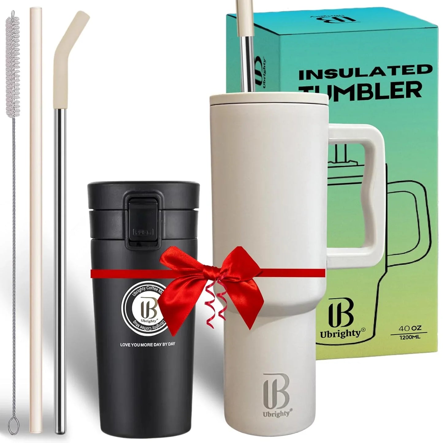 1200ML Tumbler with Lid & Straw