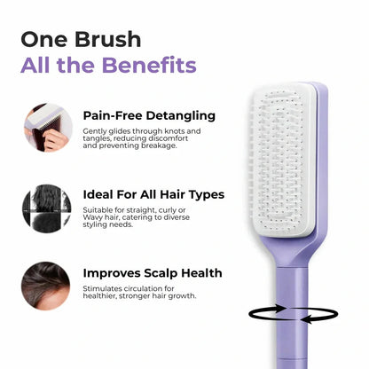 Self-Cleaning Smart Hair Brush